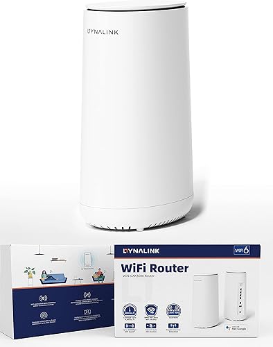 Dynalink Router WiFi 6 AX3600 (DL-WRX36), doble banda, router WiFi de 8 transmisiones, velocidad inalámbrica de hasta 3.6 Gbps, MU-MIMO, puerto WAN
