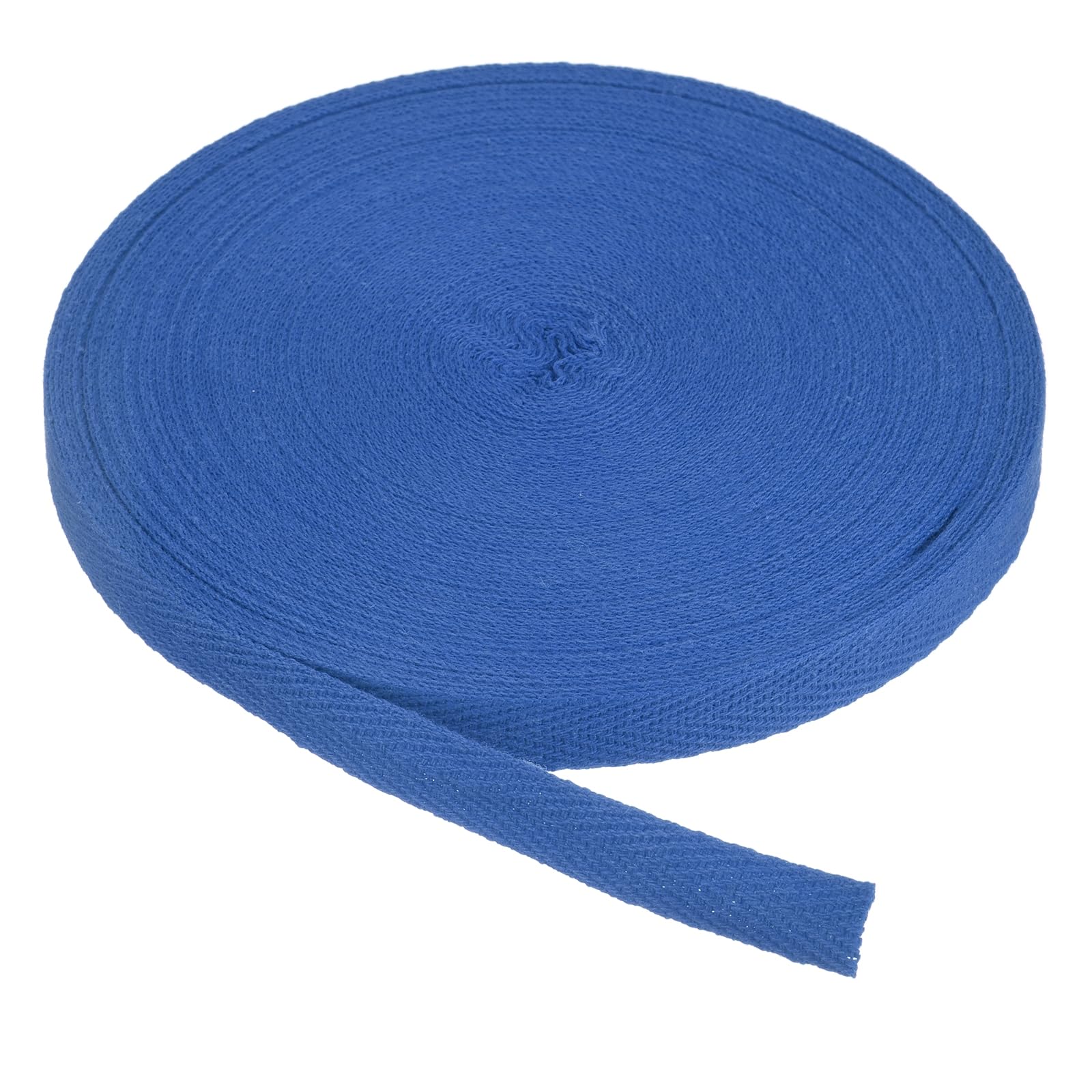 PATIKIL Cotton Twill Tape 3/8 Inch 25 Yards Cotton Ribbon Bias Binding Tape Herringbone Webbing Trim for Sewing Gift Wrapping Craft DIY Dark Blue