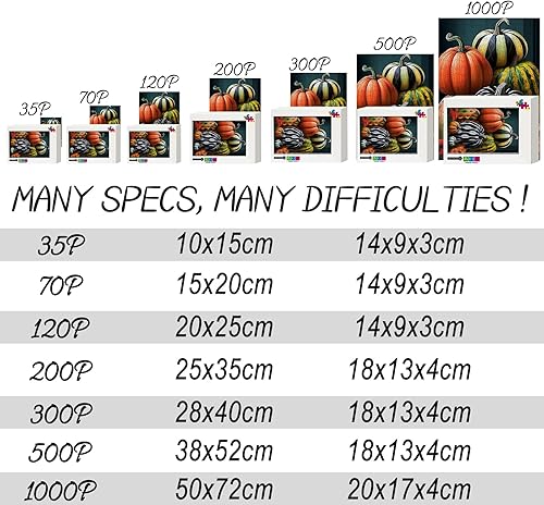 Miniatura 4 de Rompecabezas de Halloween 2023, juego minimalista de rompecabezas con temática navideña de calabaza extraña para adultos, 1000 piezas, rompecabezas