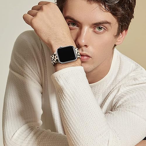 Miniatura 6 de Easuny - Compatible con correa de reloj de 38 mm, 40 mm, 41 mm, 42 mm, 44 mm, 45 mm y 49 mm para mujeres, correa deportiva de silicona suave con