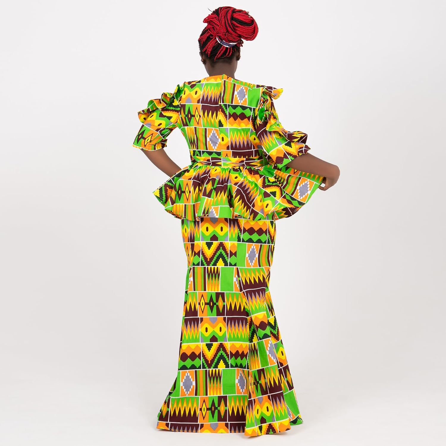 BintaRealWax African Dress for Women 2 Piece Traditional Beautiful Print Ankara Dashiki for Party Work Evening Dress - Image 5