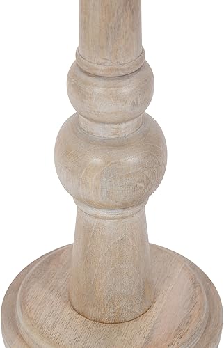 Miniatura 5 de Kate and Laurel Wegner - Mesa redonda de madera costera para bebidas para uso como soporte para plantas pequeñas o exhibición devorativa, 8 x 8 x 23