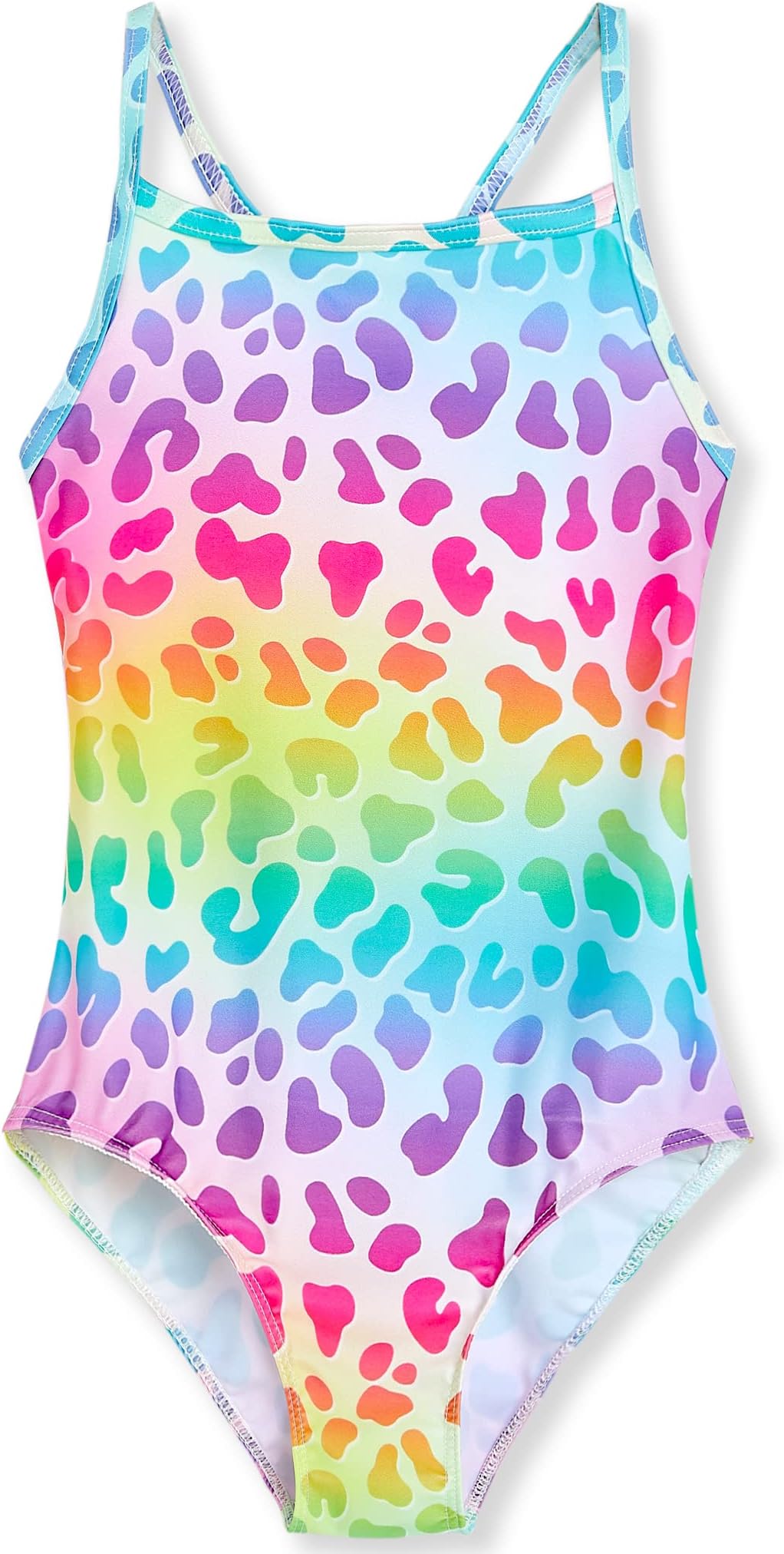 TENVDATENVDA Girls One Piece Swimsuits Sport Halter Swimwear Beach Bathing Suit