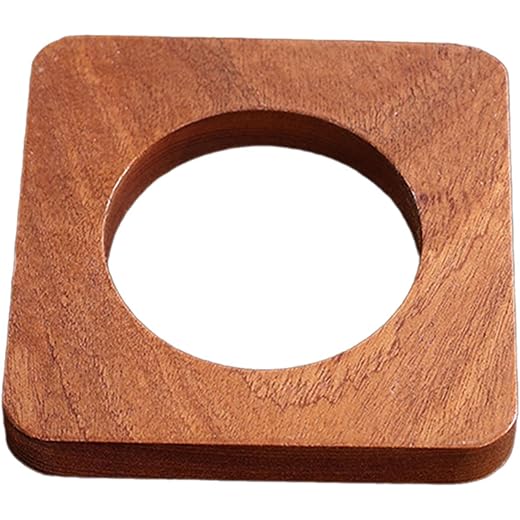 ATORSE Coffee Tray Holder Wooden Coffee Filter Tray Shelf For Home Dorm Hotel Brown