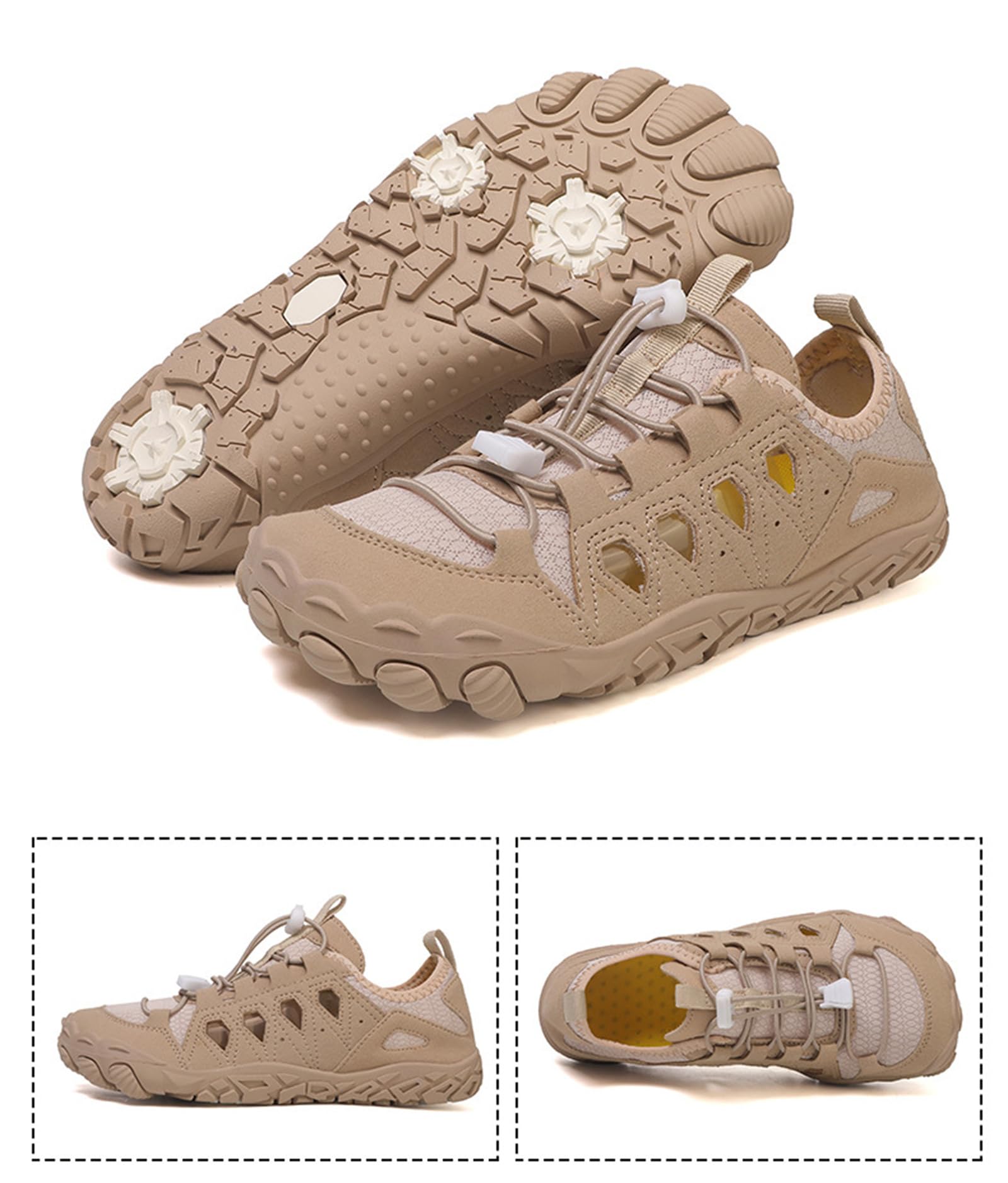 Fansu Zapatos de Agua para Hombre Mujer, Antideslizantes Zapatos para Playa de Secado Rápido, Zapatillas Barefoot Transpirable Calzado Acuático para Yoga, Fitness, Piscina, Surf