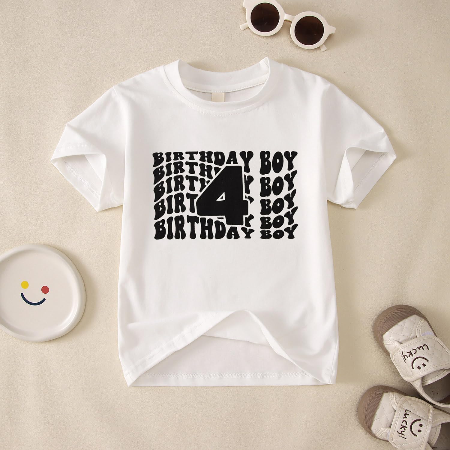 SOFEON Birthday Boy Shirt Toddler Boy 2nd 3rd 4th 5th 6th Birthday T-Shirt Kids 2-6 Years Old Birthday Gift Tees Party Top - Image 4