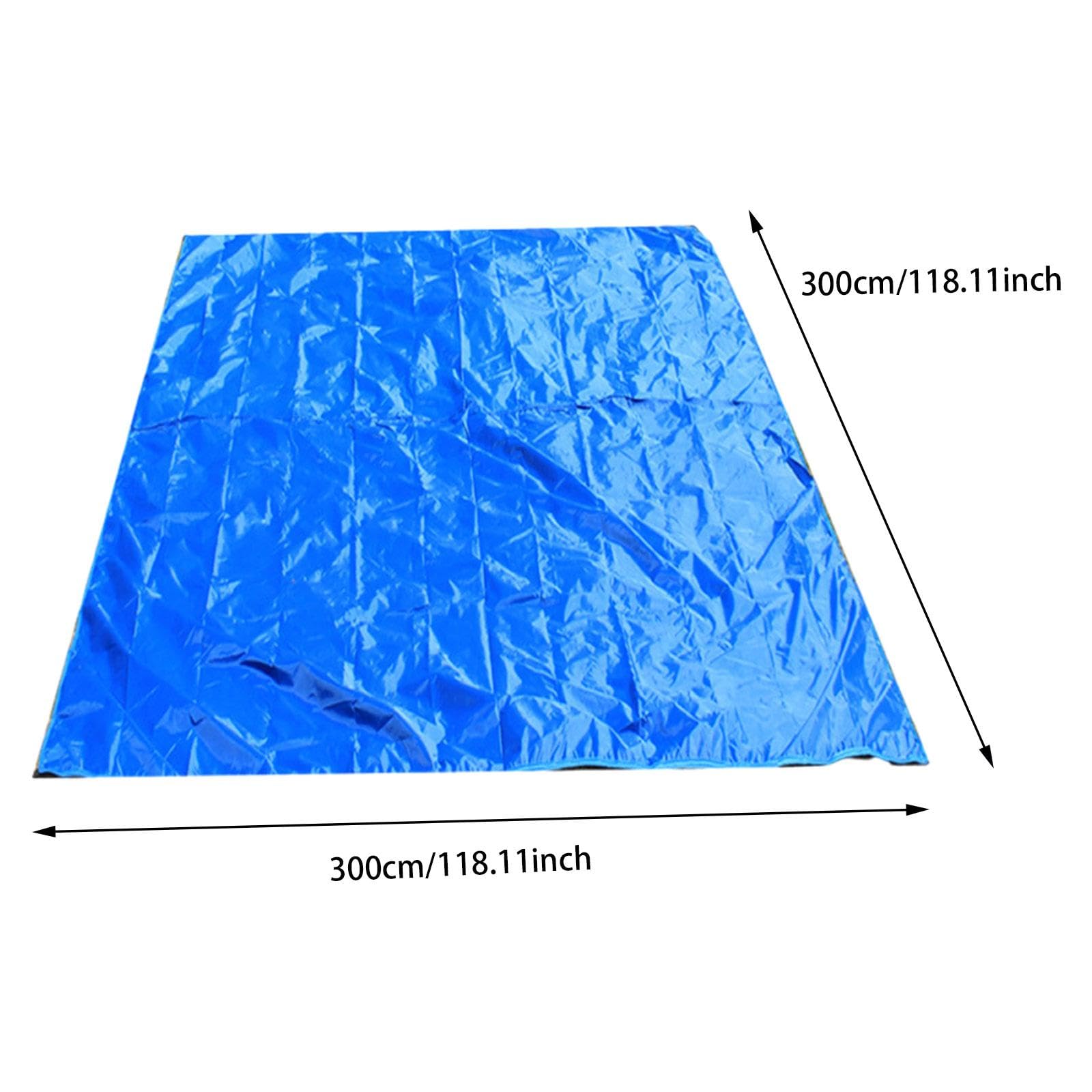 Tapis de/de Plage/d'extérieur, Grand Tapis de avec Sac de Rangement, 300 Cm X 300 Cm, Idéal pour Le Camping et Les