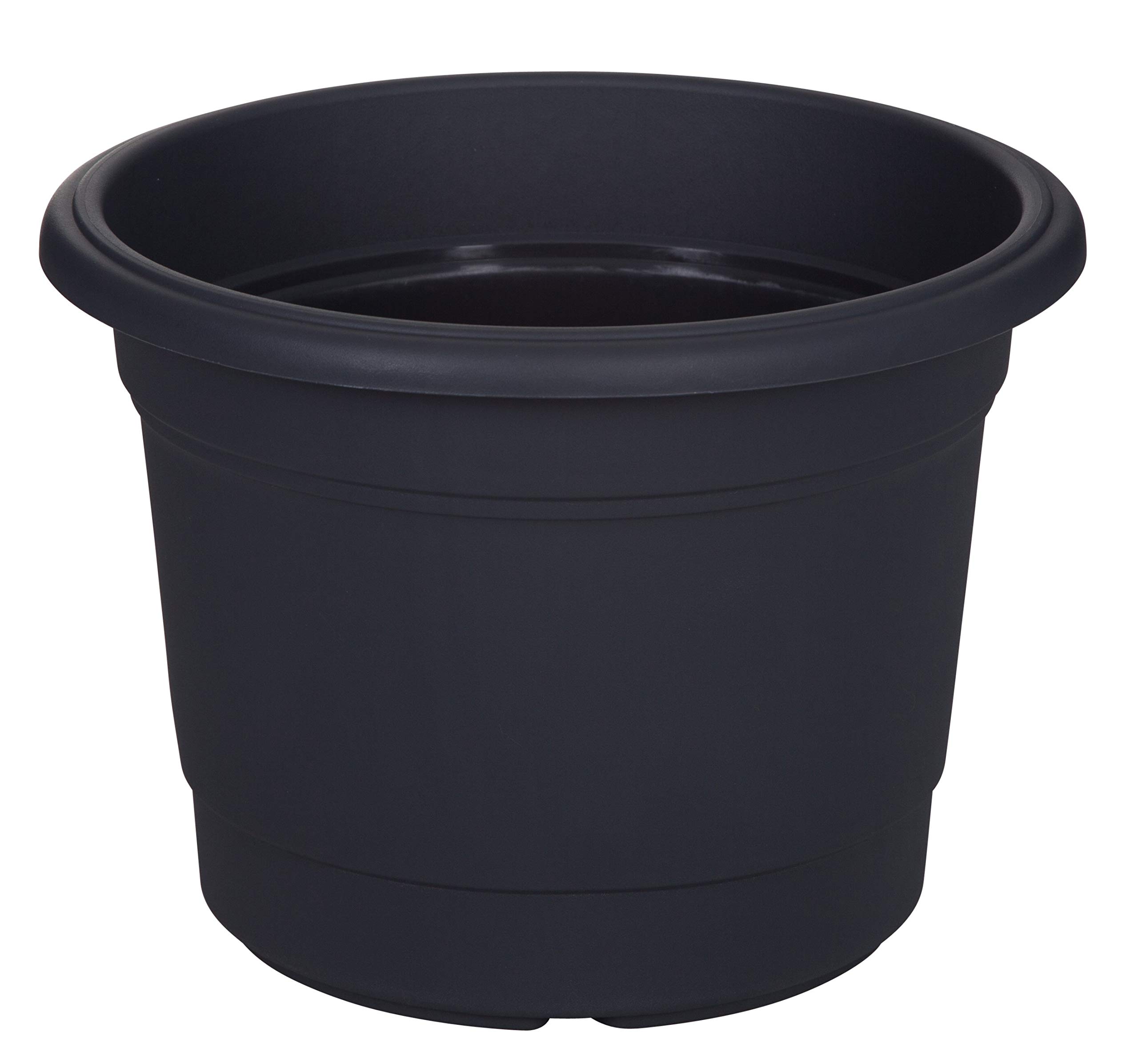 Aearjohnrgh Grey Whitefurze Plastics Set Of 2 Milano Round Plastic Flower Plant Planter Pot (30Cm)