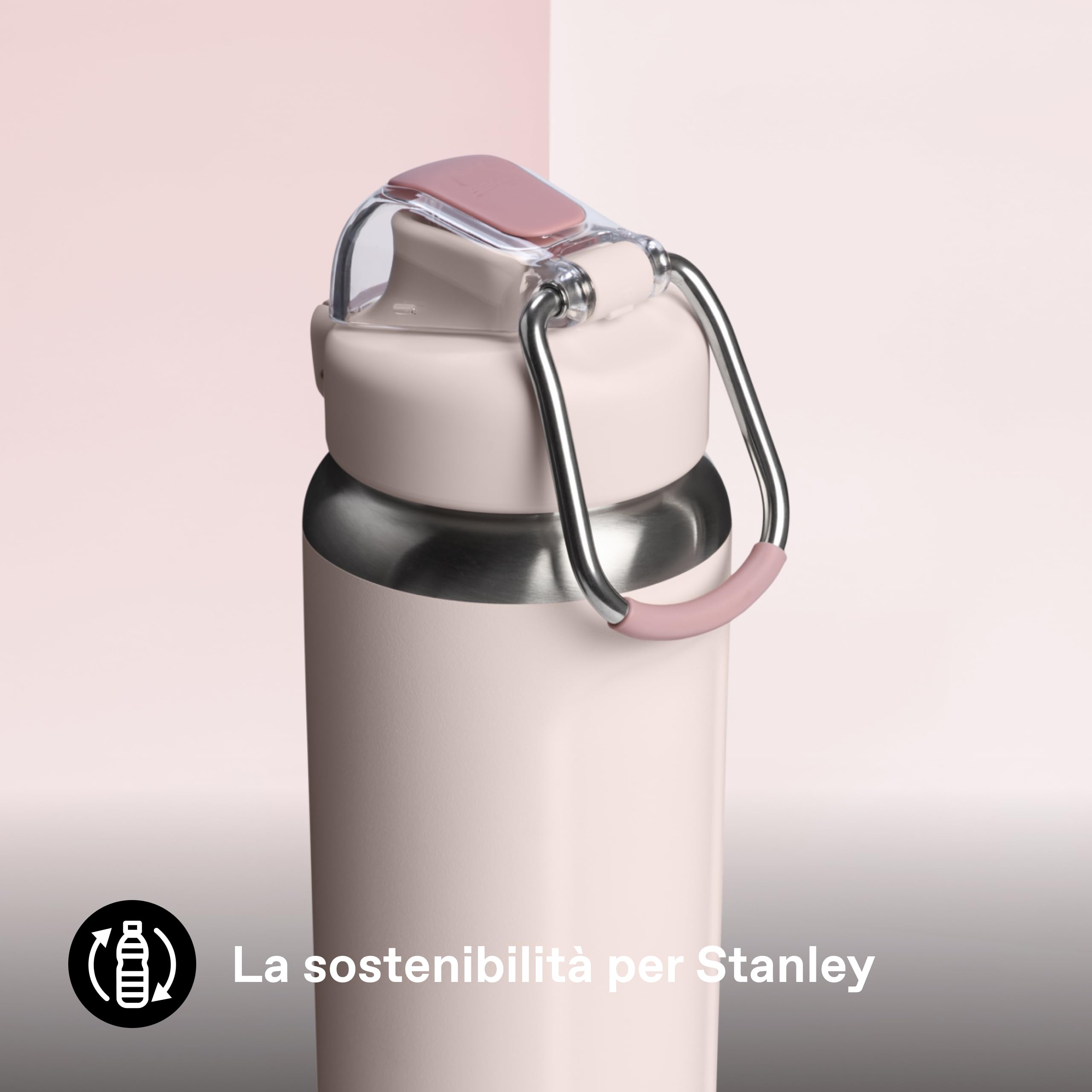 Stanley 1913 Wellspring Bottle 0.7L - 12 Ore Di Freddo - 40 Ore Di Ghiacciata - Senza BPA - Acciaio Inossidabile Riciclato - A Prova Di Perdite - Lavabile In Lavastoviglie