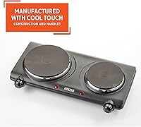 Vista 3 de IMUSA Double Electric Hot Plate, Black