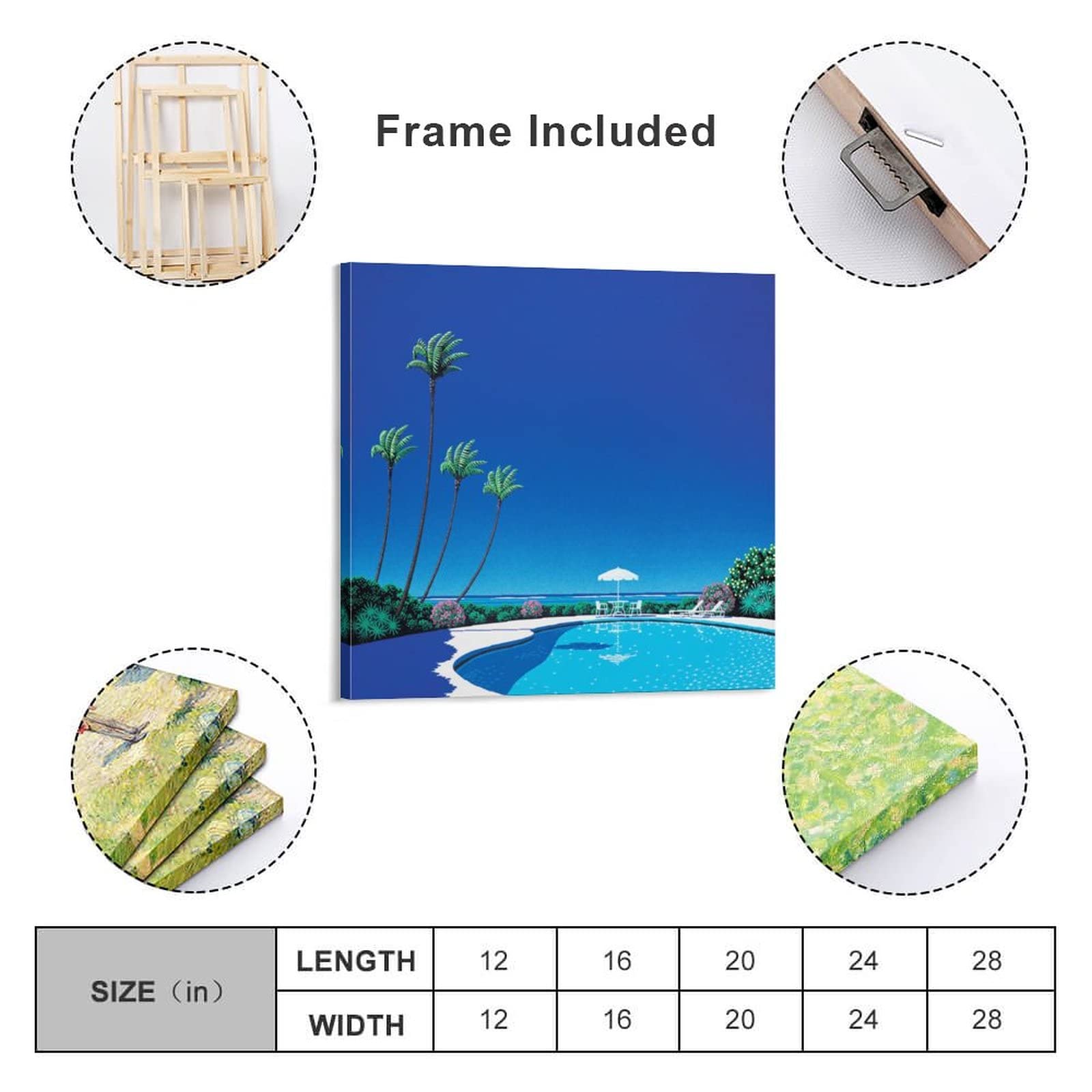 Amazon.co.jp: 永井 博イラストレーターの作品（夏 25）印刷された