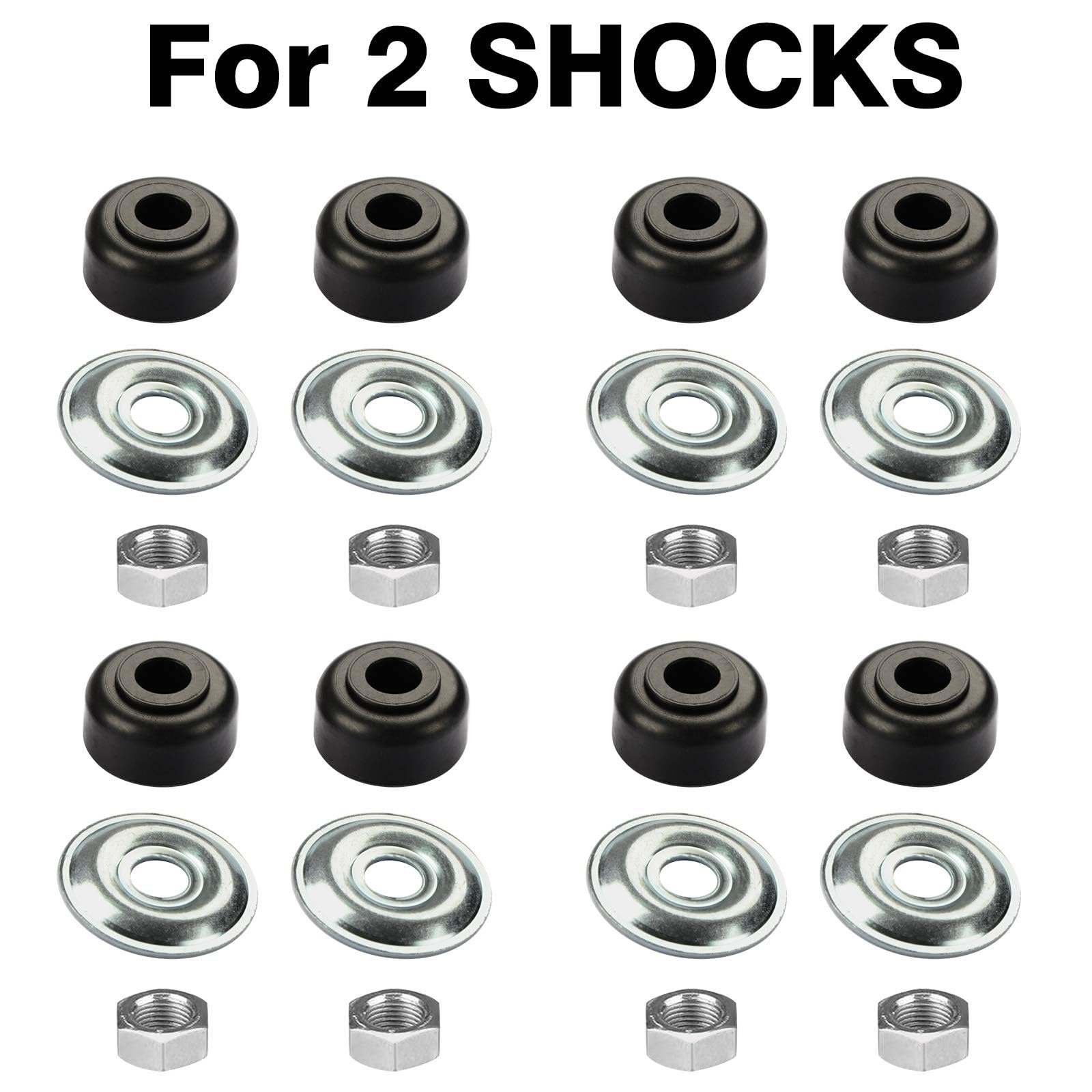 LEAPGOMAX Golf Cart Shock Bushing Kit Fits EZGO 1989-Up TXT Marathon Golf Cart and Club Car 1982-Up DS and Precedent Two Front/Rear Stud, Replaces OEM# 1011415