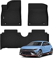 Vista 11 de Auxko Alfombrillas para todo tipo de clima, aptas para Hyundai Palisade 7 y 8 asientos 2020-2024 2025, juego de accesorios de goma de elastómero