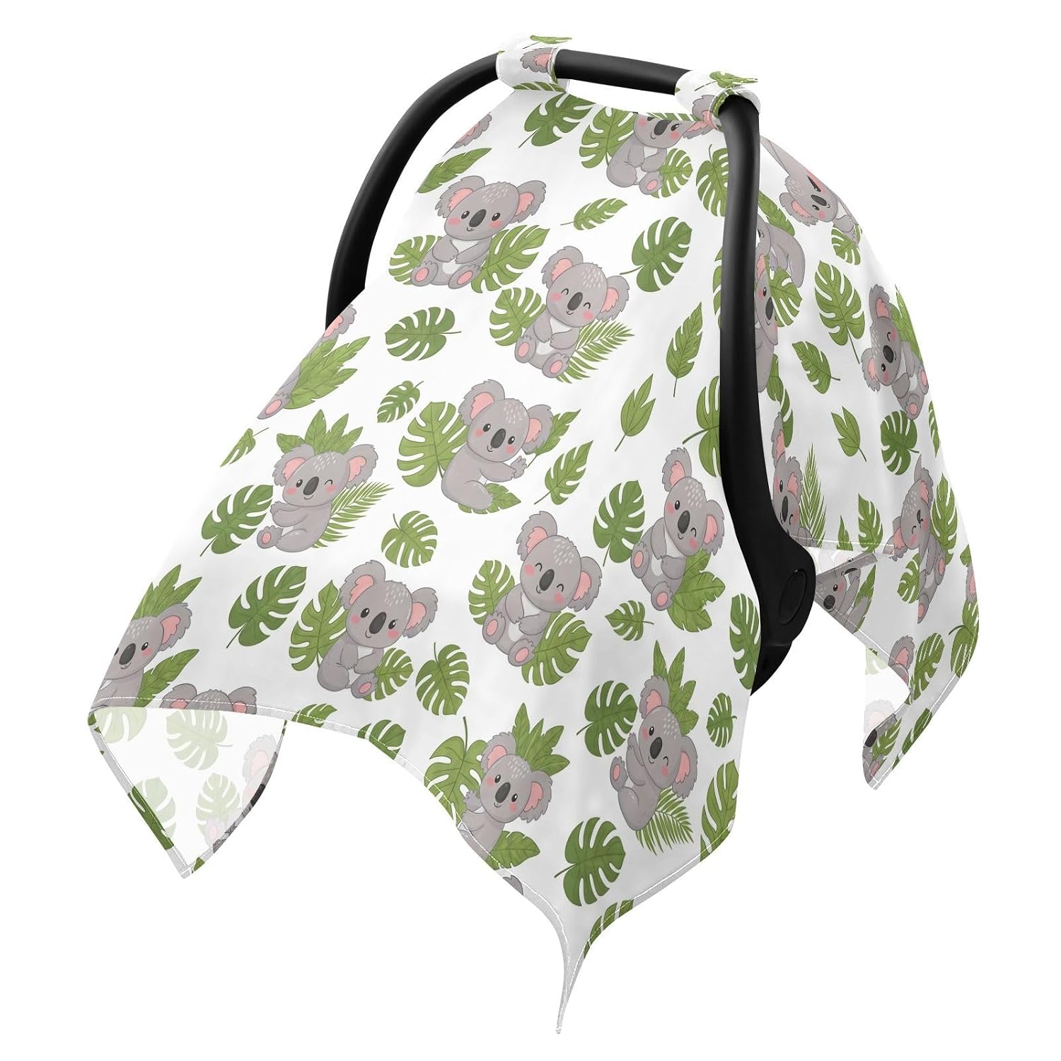 Koalas Car Seat Cover Baby Girl Boy Muslin Nursing Canopy