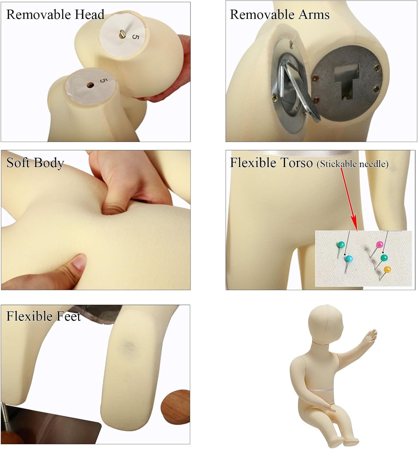 Foot Fixation Orthosis Reusable, Hinged Hip Knee Ankle Support for Thigh Leg Fracture Foot and Orthotics of Lower Limbs Knee Ankle (9 Years Old Tall 126cm)-9 Years Old Tall 126cm