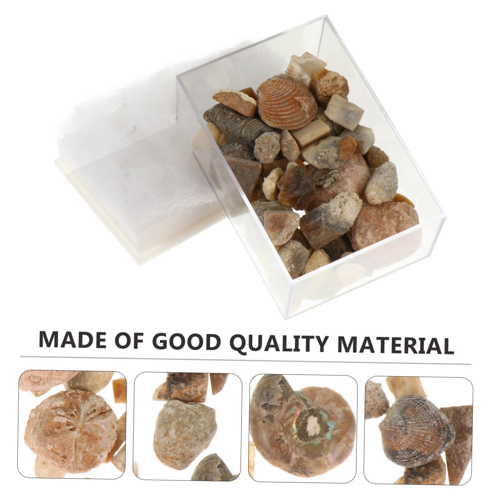 Hemobllo Educational Ore Specimen Stones Natural Stones Collection for Boys and Girls Museum