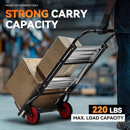 Auto Dynasty Carretilla Plegable 2 en 1 con Escalera y 2 Ruedas miniatura 5