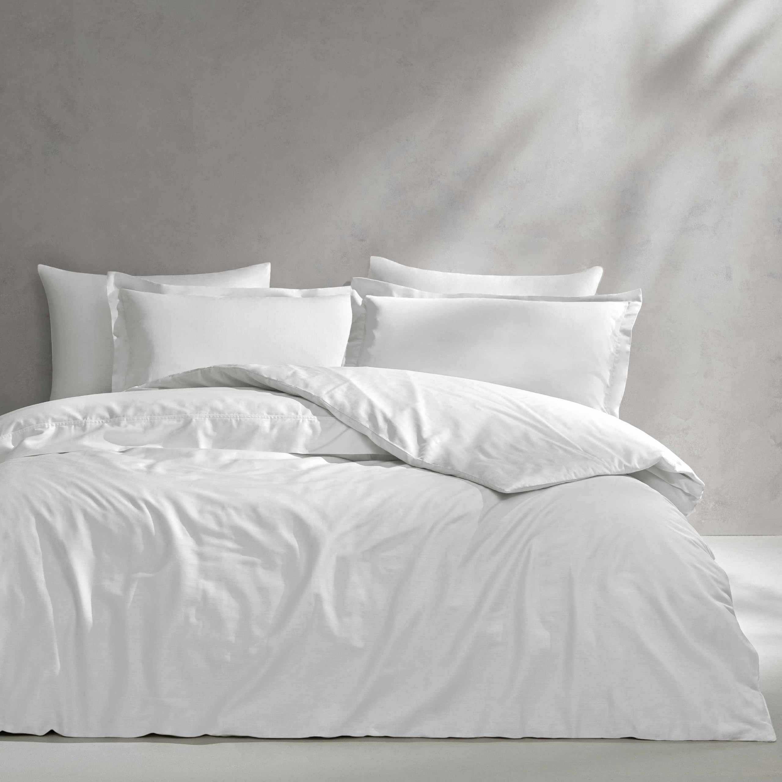 Linens Mix&Match Pamuk Saten Çift Kişilik Nevresim Kılıfı Ekru