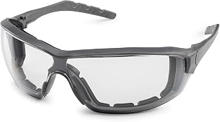 Gateway Safety Silverton Temple Safety Glasses - Gray Frame, Clear FX2 Anti-Fog Lens, Tough Industrial Protection