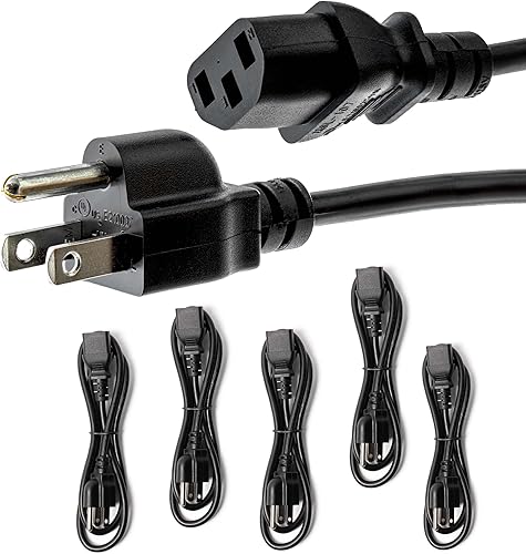 Miniatura 10 de Paquete de 2 cables de alimentación de olla instantánea caliente, máquina de leche de soja, cable de alimentación de impresora, cable de fuente de