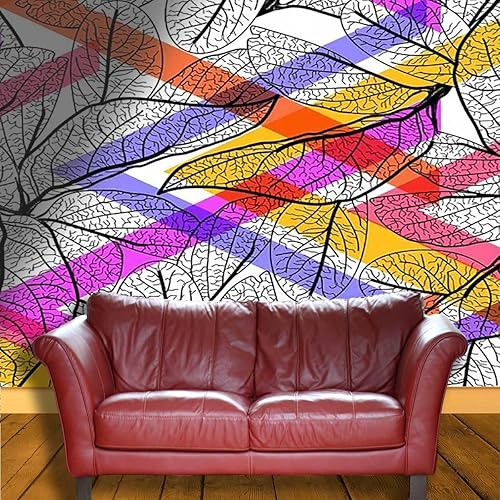 Miniatura 3 de Papel tapiz de contacto, papel tapiz colorido para Baño Ine, decoración abstracta moderna de la habitación, sin pegamento para dañar la pared de