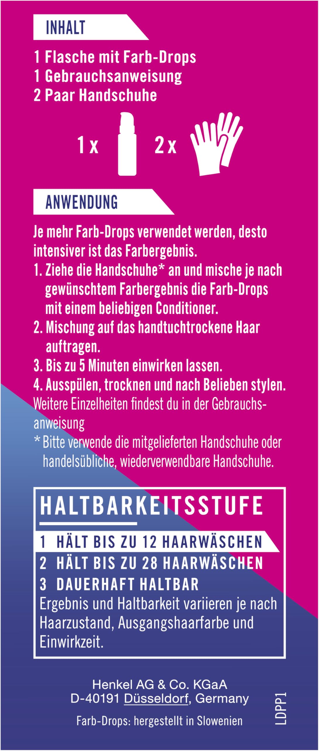 Schwarzkopf Live Color Drops Petal Pink (30 ml), krople, z możliwością dozowania, dla indywidualnego wyglądu, odcień do mieszania z odżywką, tymczasowa koloryzacja utrzymuje się do 12 myć włosów