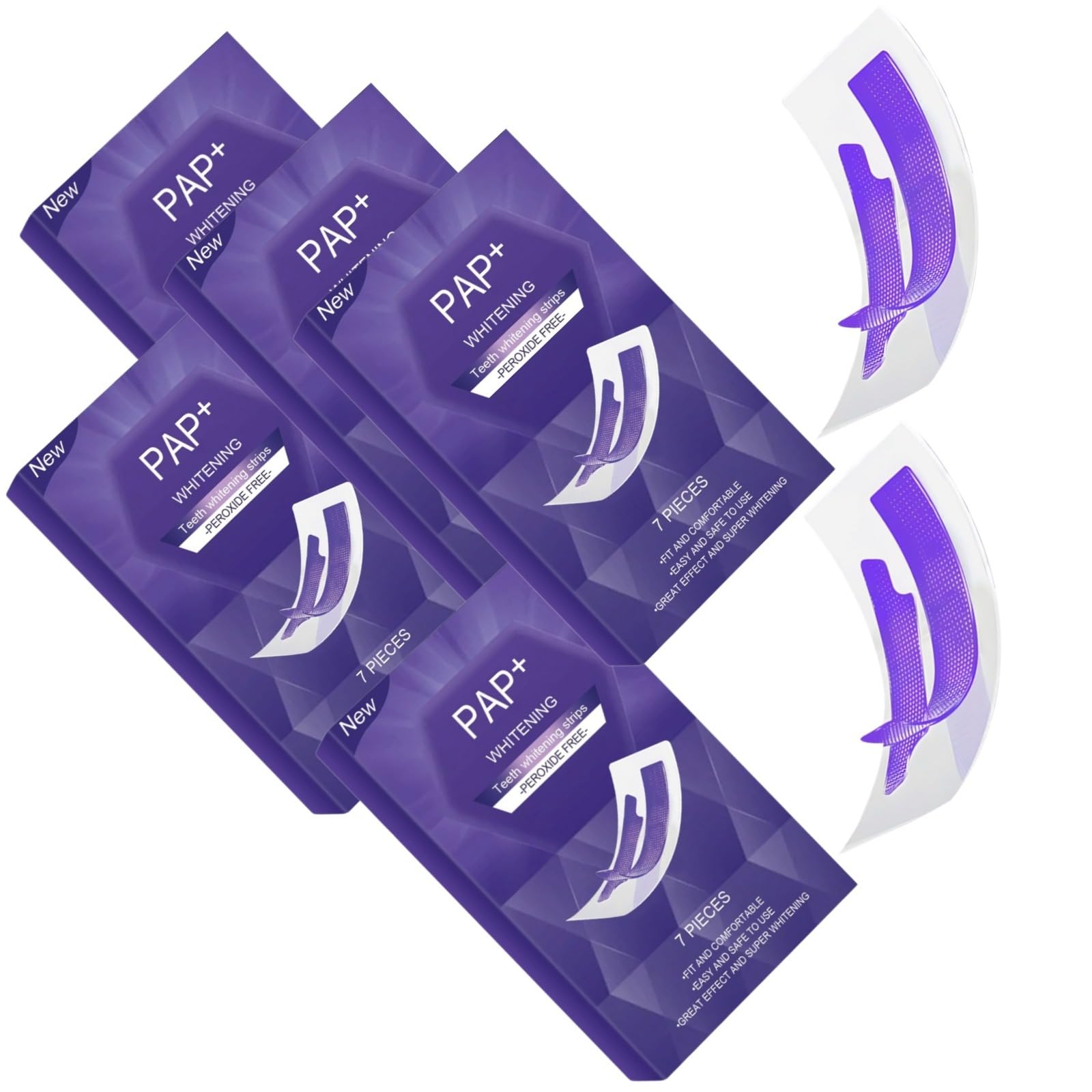 Blanchiment Violettes Kit Bandes De Blanchiment, Douces Pour Les Dents