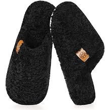 Dokela Mens Cozy Slippers Warm Fuzzy Slip On House Slippers | Memory Foam,Anti-slip,Lightweight