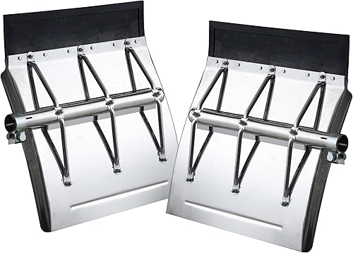 Juego de guardabarros de acero inoxidable (24 x 24 pulgadas), semirremolque.