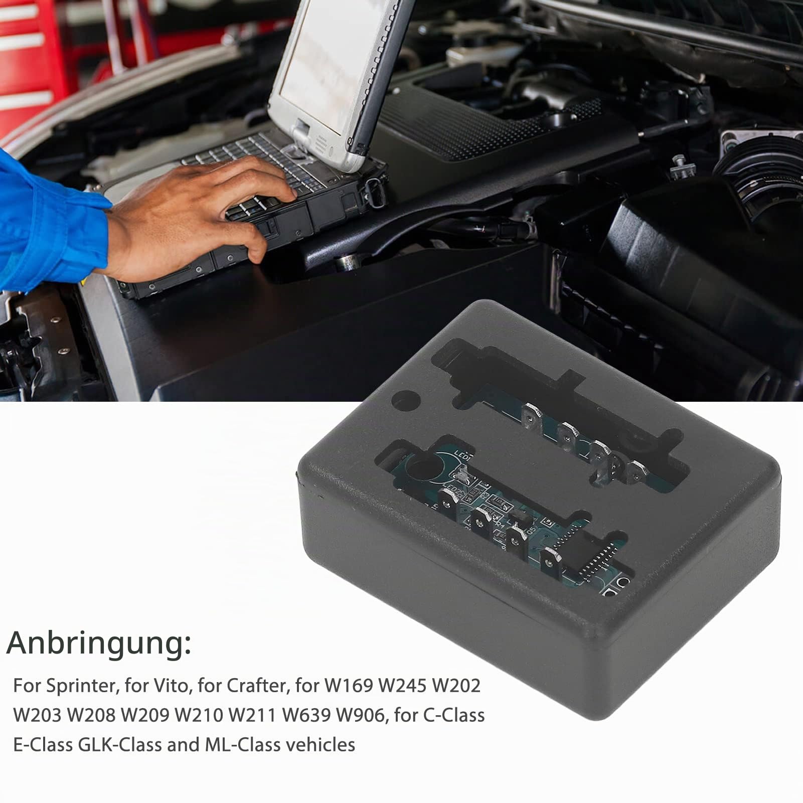 ESL ELV Lenkradschloss-Emulator Plug-and-Play-Ersatz für Mercedes Benz W169 W245 W202 W203 W208 W209 W210 W211 W639 W906