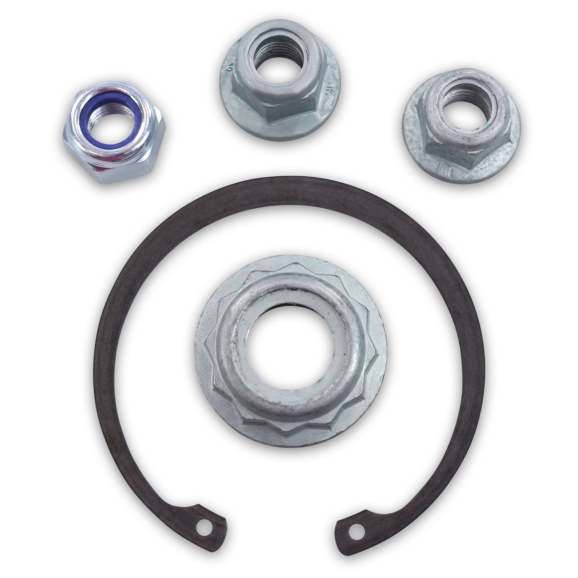 febi bilstein 14250 kit cuscinetto ruota con dado asse, dadi e anello di sicurezza, 1 unità