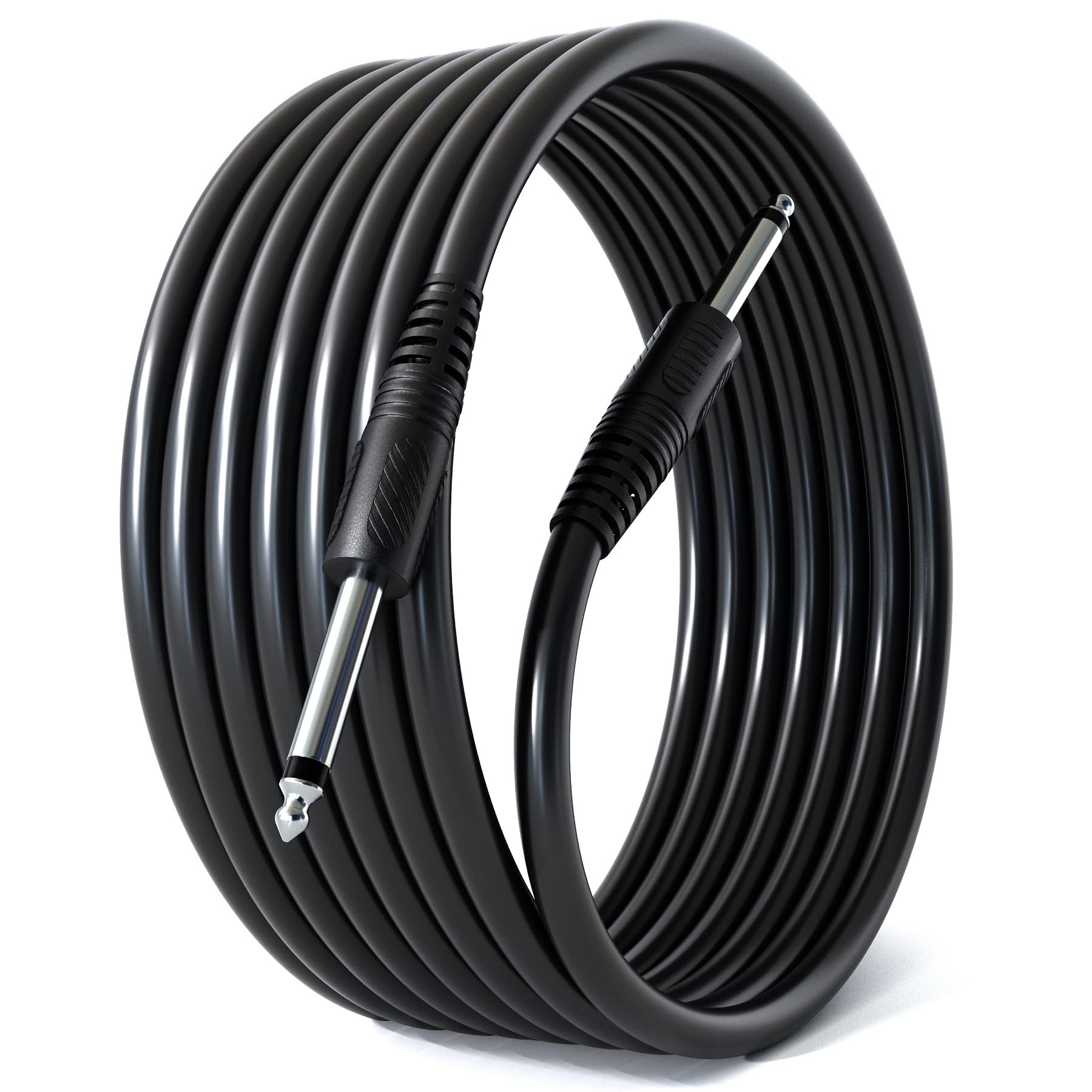 FEDUS 6.35mm to 6.35mm cable, Jack Mono to Mono Audio Cable for Mixer,Microphone, Electric Guitar,Amplifier,Stereo Speaker 1/4-inch P38 Male Record Line Guitar Bass Instrument Studio Cable Cord-5Meter-image-45