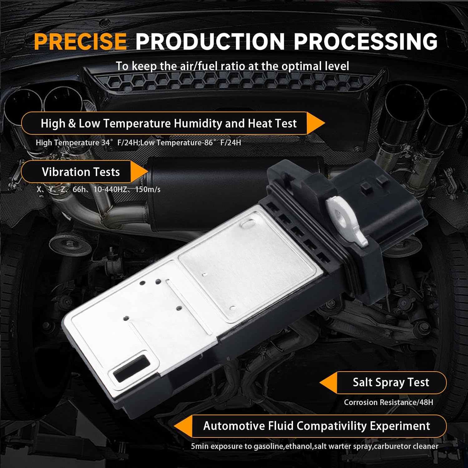 MAF Mass Air Flow Sensor Compatible with Nissan Altima Rogue Frontier Murano Pathfinder Armada Maxima Rogue Infiniti Q70 Q45 M37 & More, Replace Part # 226807S00A 917-857 8650036