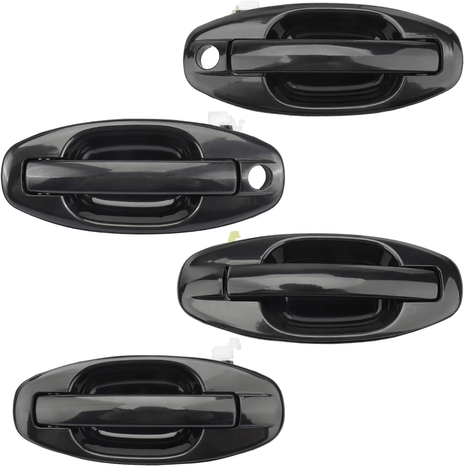 IRONTEKExterior Door Handle 83650-26000 83660-26000 82650-26000 82660-26000 OE Replacement FITS 2001-2006 for Hyundai Santa Fe 4PCS