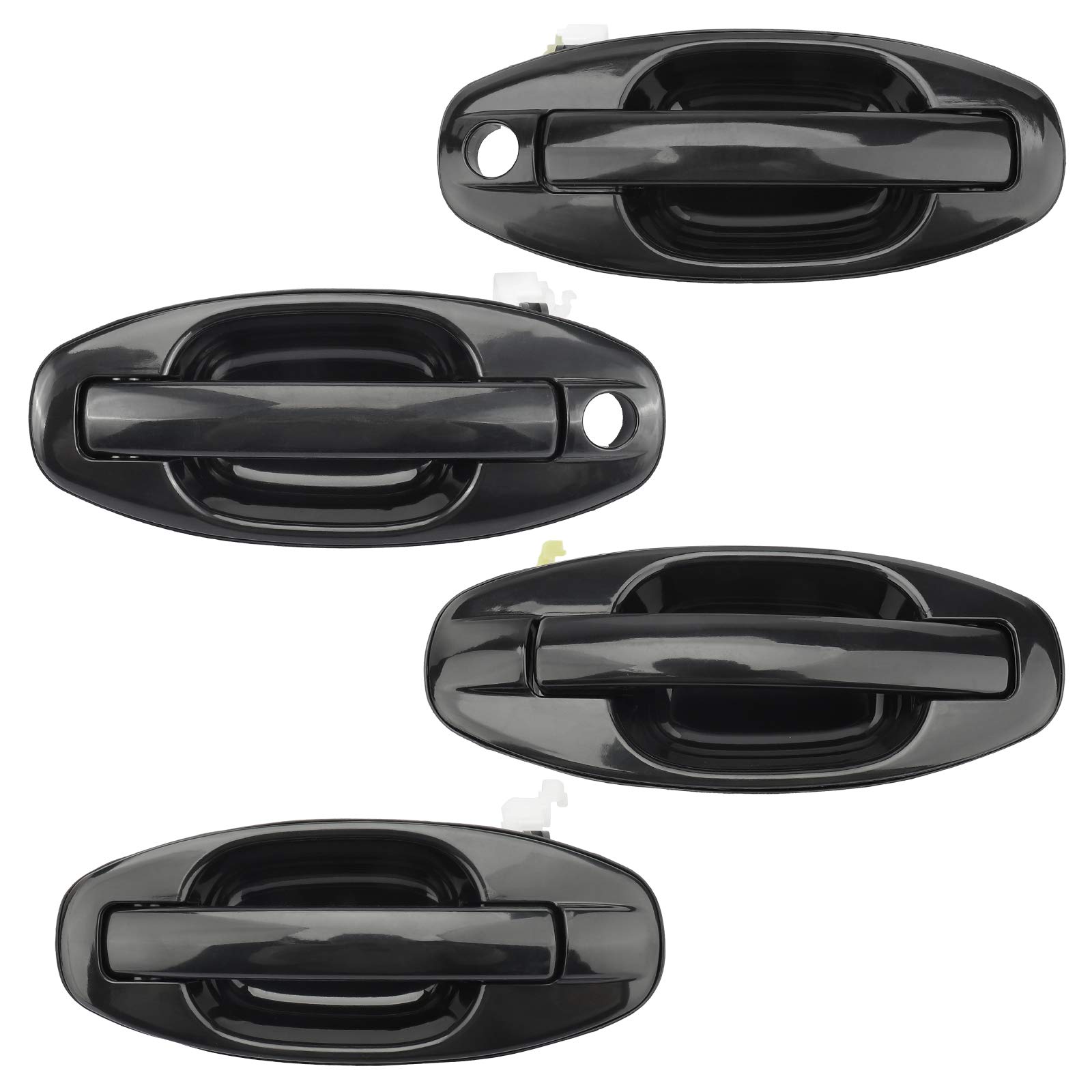 IRONTEKExterior Door Handle 83650-26000 83660-26000 82650-26000 82660-26000 OE Replacement FITS 2001-2006 for Hyundai Santa Fe 4PCS