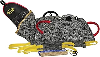 Dean & Tyler 7-Piece Professional Training Bundle Set for Dogs with 1 Intermediate Sleeve/1 Young Dog Bite Builder/2 Pocket Tugs/1 Small Tug/1 Medium Tug/1 Large Tug