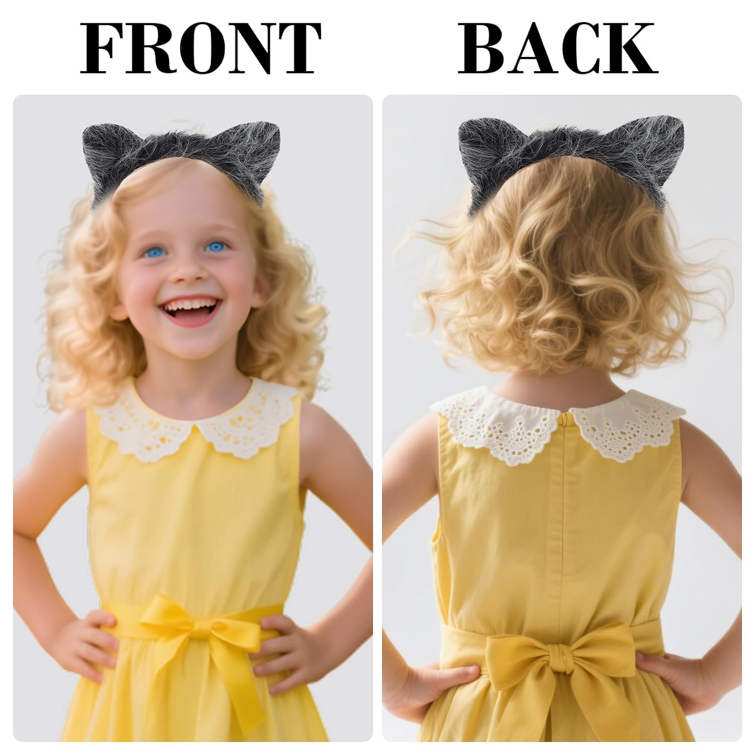 Wolf Ears Headband Grey Cosplay Headband for Kids And Adult Halloween Animal Christmas Birthday Party Theme Cosplay