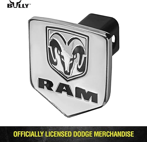 Miniatura 3 de Bully CR-311 - Cubierta de enganche con logotipo de Dodge RAM de metal cromado para camiones de Chevy Chevrolet Ford Toyota GMC Dodge RAM Jeep