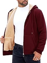 Rayson Men's Fleece Hoodie Jacket Zipper Pocket Winter Warm Sweatshirt Long Sleeve Casual