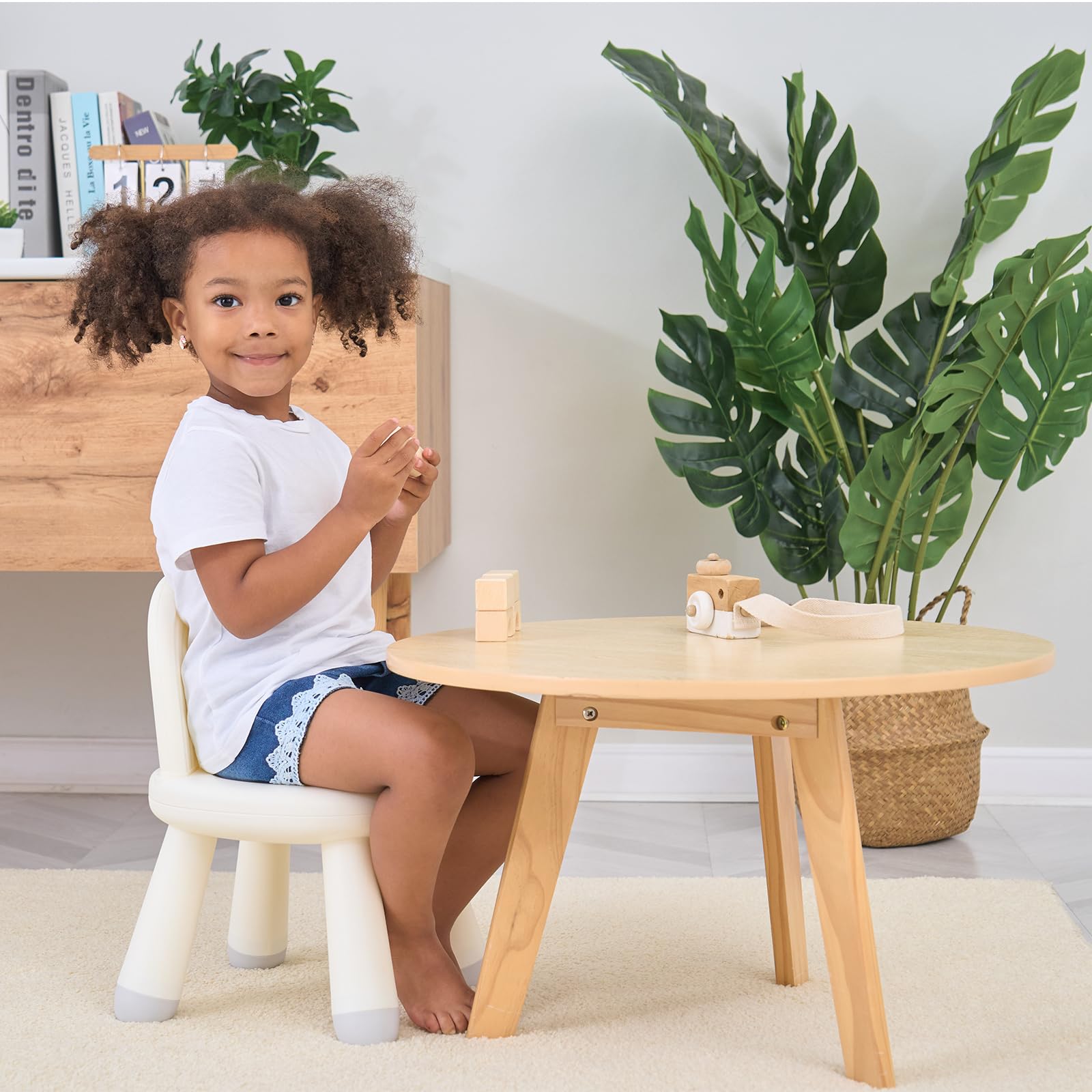 Silla para niños pequeños, silla ergonómica para niños, duradera y resistente, silla pequeña de plástico para niños de 1 a 3 años 9