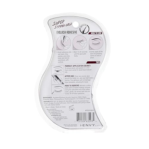 Miniatura 9 de KISS i Envy KPEG05 - Adhesivo negro de sujeción extrema para pestañas