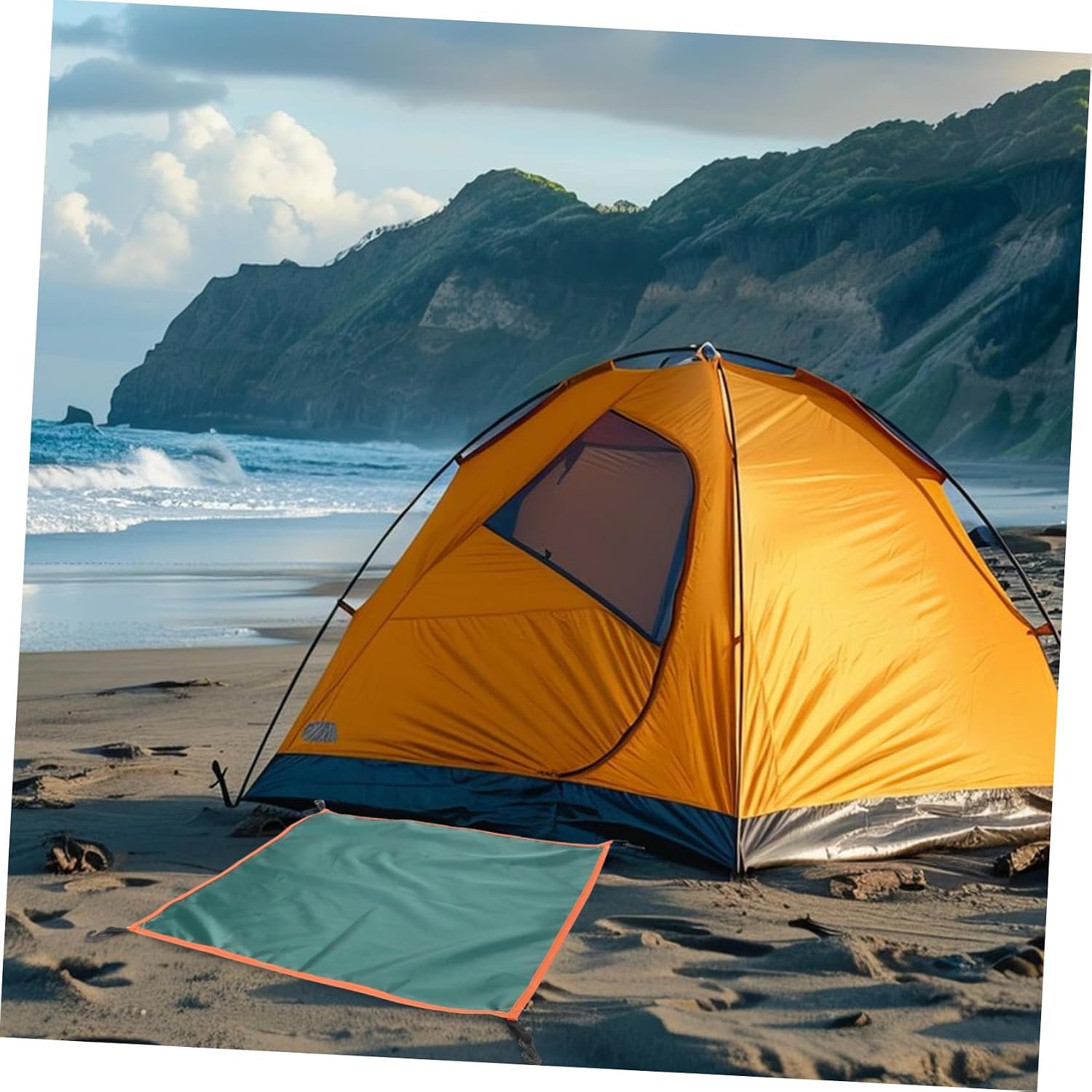 Mipcase Portable Tent Rain Cover Lightweight Outdoor Tent Shelter Rain Fly for Person Camping Windproof Sunshade Canopy Easy Setup and Reusable Protection