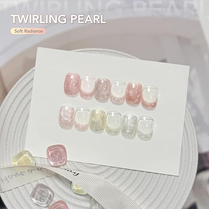 Juego de 6 esmaltes en gel GAOY, brillantes, para uñas, UV LED miniatura 2
