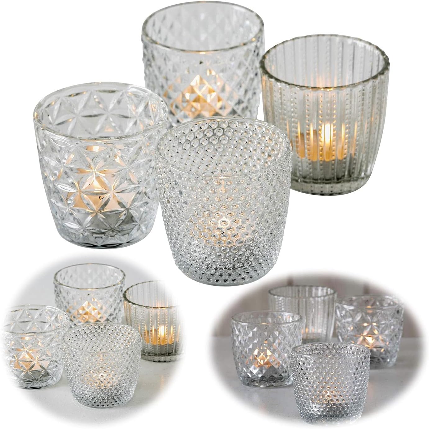 White / Clear Glass