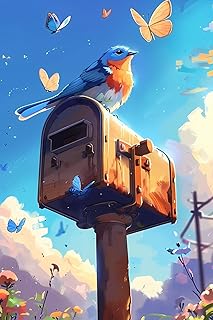 5D DIY Diamond Painting Kits The Old Mailbox, Diamond Dot Art Paint with...