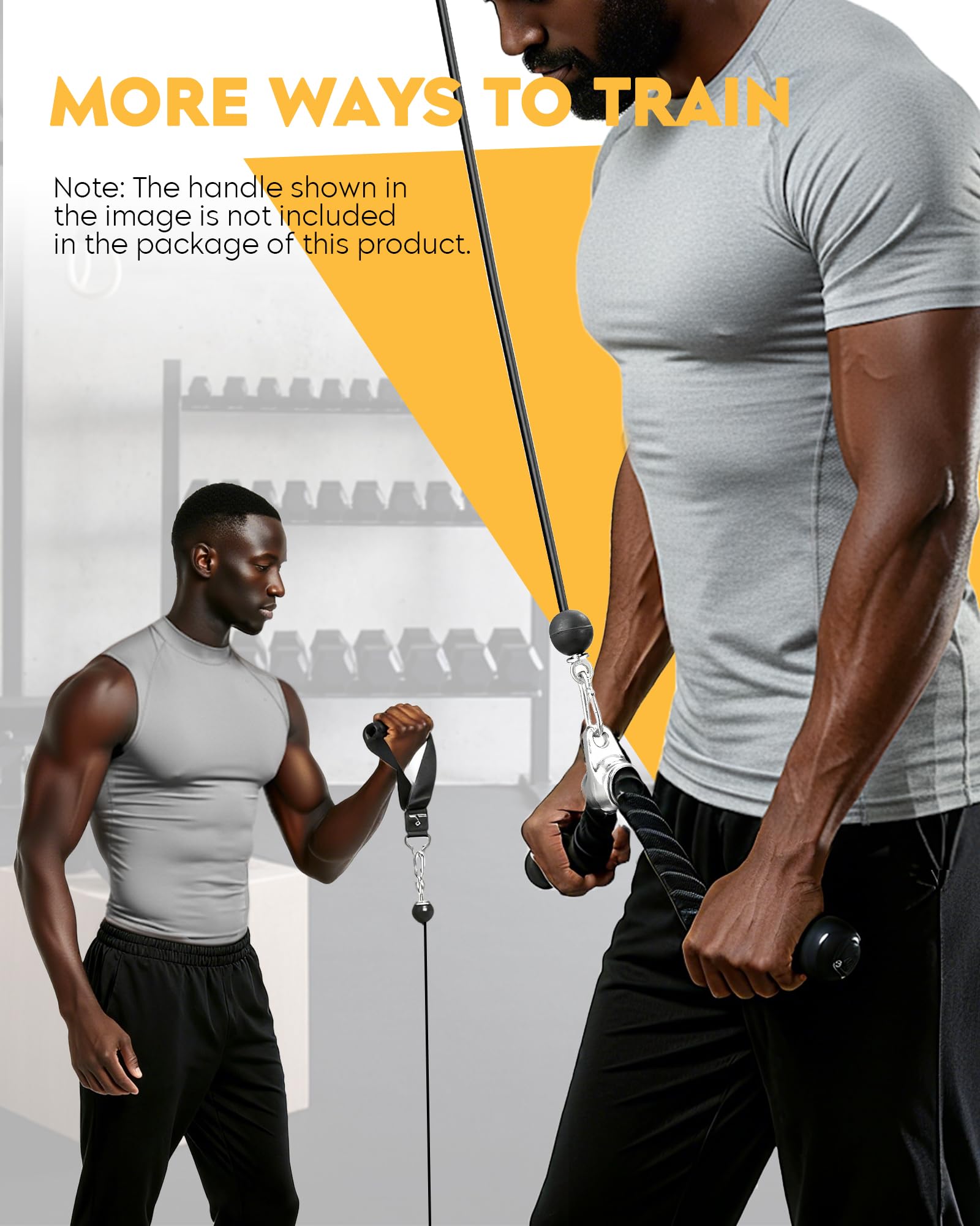 GuuG Kabelzug Seilzug Fitness Latzug: Wandmontage Kabelmaschine Latzugmaschine Trizeps Trainingsgerät Wand für Zuhause Home Gym LAT Pulldown Wall Mount Pulley System