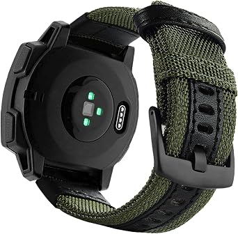 YOOSIDE 22mm Nylon Military Style Watch Strap for Garmin Instinct 3 45mm/Instinct 2 Solar/Crossover Solar/Tide/Esports