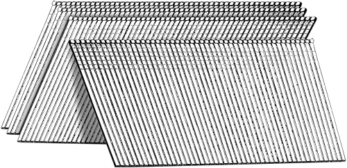 Vista 12 de Clavos de acabado en ángulo de calibre 16 y 20 grados, 2-1/2 pulgadas, 1000 unidades galvanizadas, para clavadora neumática y eléctrica con acabado
