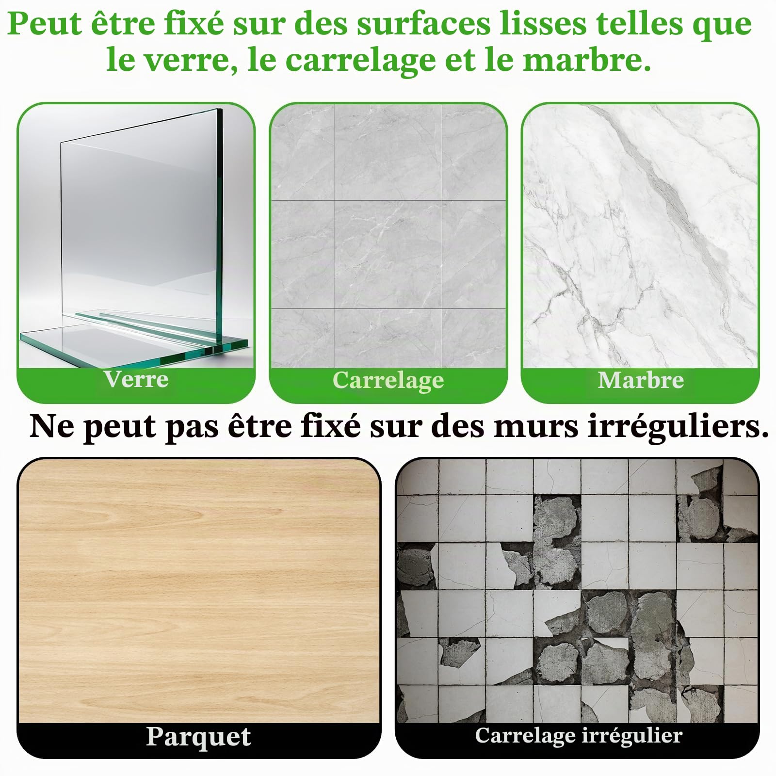 Lot de 3 tapis de brosse pour pieds de douche, 29 x 22 cm, en silicone antidérapant, massant les pieds, convient pour la salle de bain, les voyages d'affaires (jaune + gris + vert)