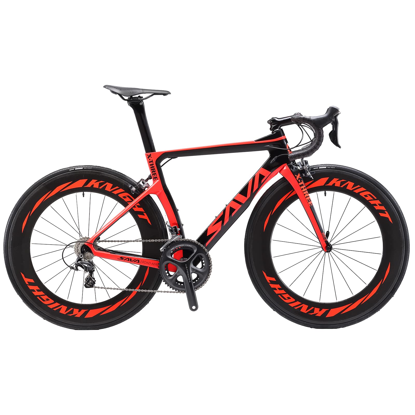SAVADECK Phantom 2.0 Carbon Fiber Road Bike 700C Carbon Frame Racing Bicycle with Shimano Ultegra 80